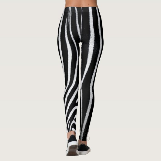 Zebra huid leggings (Achterkant)