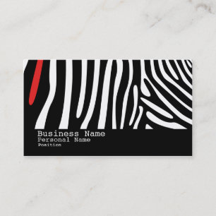 Zebra Huid Modern Cool Style Visitekaartje