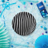 Zebra huid papieren bordje (Feest)