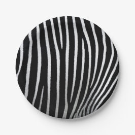 Zebra huid papieren bordje