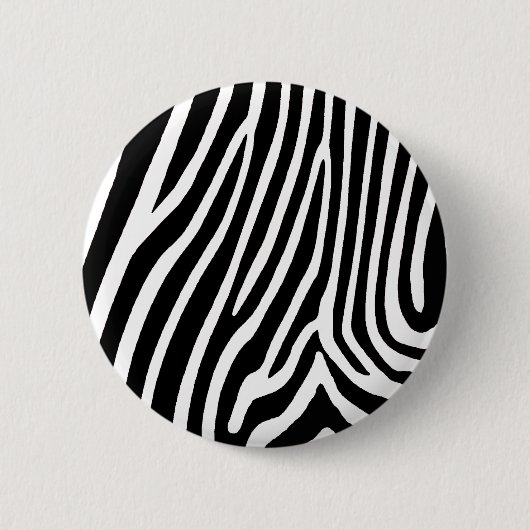 zebra huid, patronen ronde button 5,7 cm (Voorkant)