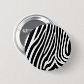 zebra huid, patronen ronde button 5,7 cm (Voorkant /achterkant)