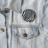 zebra huid, patronen ronde button 5,7 cm (In situ)