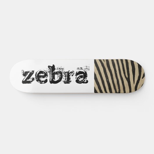 Zebra huid persoonlijk skateboard (Horizontaal)