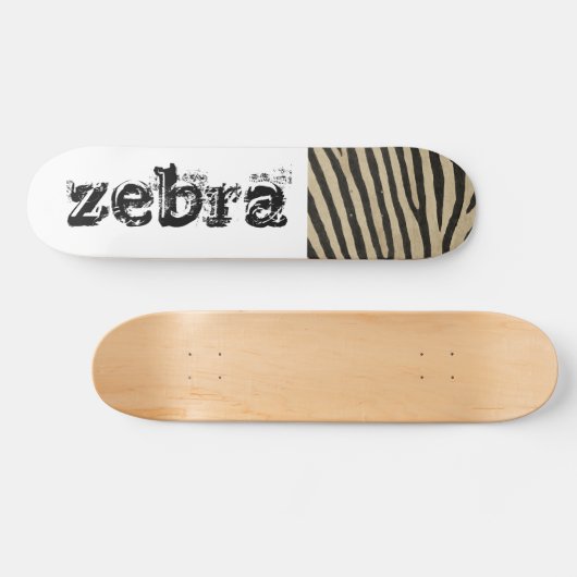 Zebra huid persoonlijk skateboard (Horizontaal)