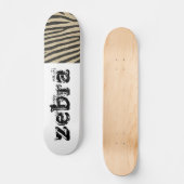 Zebra huid persoonlijk skateboard (Voorkant)