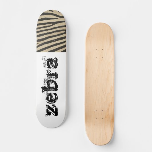 Zebra huid persoonlijk skateboard (Voorkant)