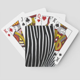 Zebra huid pokerkaarten