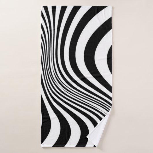 Zebra Huid Print Textuur Patroon Badhanddoek (Badhanddoek)