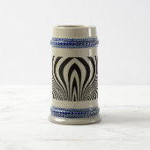 Zebra Huid Print Textuur Patroon Bierpul (Center)