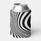 Zebra Huid Print Textuur Patroon Blikjeskoeler (Blikje Voorkant)