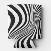 Zebra Huid Print Textuur Patroon Blikjeskoeler (Achterkant)