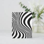 Zebra Huid Print Textuur Patroon Briefkaart (Staand voorkant)