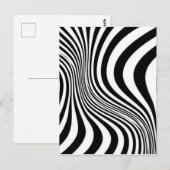 Zebra Huid Print Textuur Patroon Briefkaart (Voorkant / Achterkant)