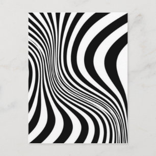 Zebra Huid Print Textuur Patroon Briefkaart