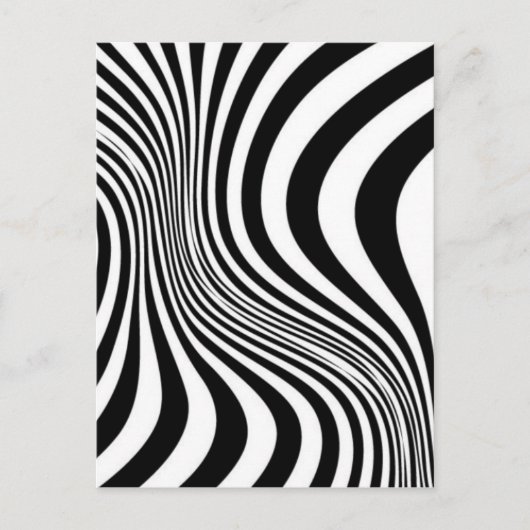 Zebra Huid Print Textuur Patroon Briefkaart (Voorkant)