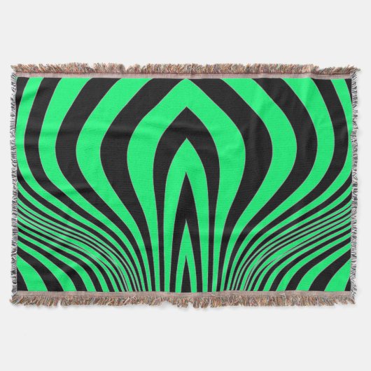 Zebra Huid Print Textuur Patroon Deken (Voorkant)