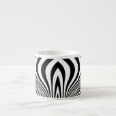 Zebra Huid Print Textuur Patroon Espresso Kop (Voorkant)