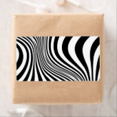 Zebra Huid Print Textuur Patroon Etiket (Insitu)
