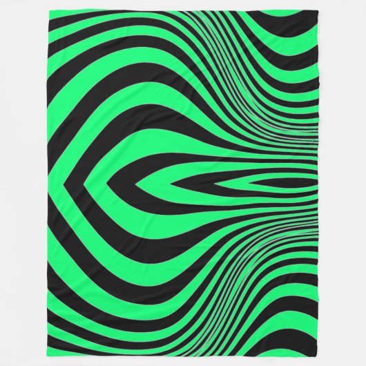 Zebra Huid Print Textuur Patroon Fleece Deken (Voorkant)