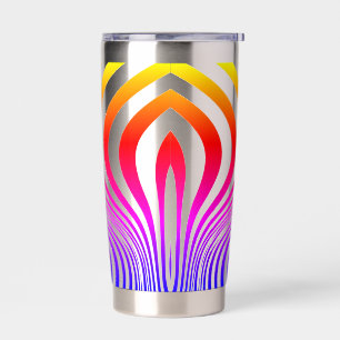 Zebra Huid Print Textuur Patroon Geïsoleerde Drinkbeker