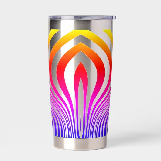 Zebra Huid Print Textuur Patroon Geïsoleerde Drinkbeker (Links)
