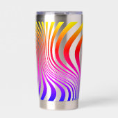 Zebra Huid Print Textuur Patroon Geïsoleerde Drinkbeker (Voorkant)