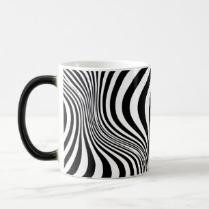 Zebra Huid Print Textuur Patroon Magische Mok