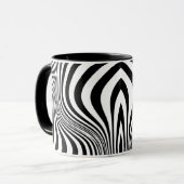 Zebra Huid Print Textuur Patroon Mok (Voorkant links)