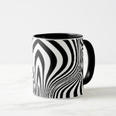 Zebra Huid Print Textuur Patroon Mok (Voorkant rechts)