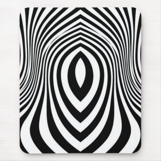 Zebra Huid Print Textuur Patroon Muismat (Voorkant)