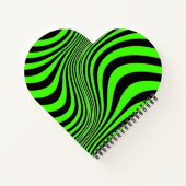 Zebra Huid Print Textuur Patroon Notitieboek (Achterkant)