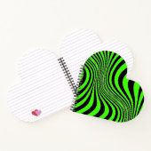 Zebra Huid Print Textuur Patroon Notitieboek (Binnen)