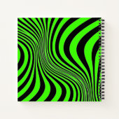 Zebra Huid Print Textuur Patroon Notitieboek (Achterkant)