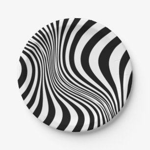 Zebra Huid Print Textuur Patroon Papieren Bordje