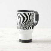 Zebra Huid Print Textuur Patroon Reisbeker (Voorkant rechts)