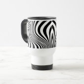 Zebra Huid Print Textuur Patroon Reisbeker (Voorkant links)