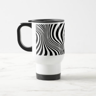 Zebra Huid Print Textuur Patroon Reisbeker