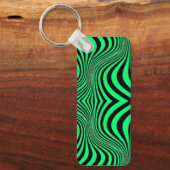 Zebra Huid Print Textuur Patroon Sleutelhanger (Voorkant)