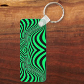 Zebra Huid Print Textuur Patroon Sleutelhanger (Achterkant)