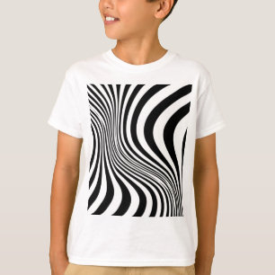 Zebra Huid Print Textuur Patroon T-shirt