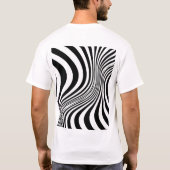 Zebra Huid Print Textuur Patroon T-shirt (Achterkant)