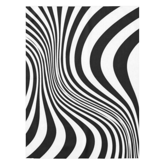 Zebra Huid Print Textuur Patroon Tafelkleed (Voorkant)