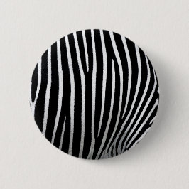Zebra huid ronde button 5,7 cm