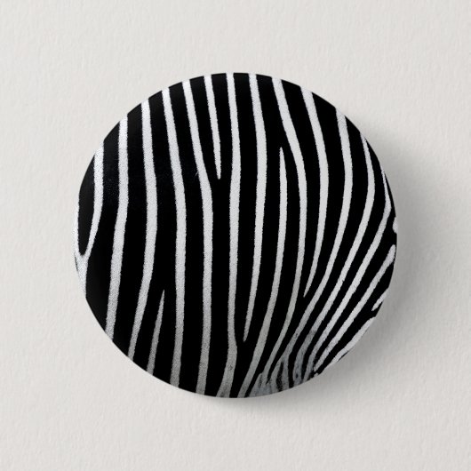 Zebra huid ronde button 5,7 cm (Voorkant)