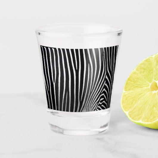 Zebra huid shot glas (Voorkant)