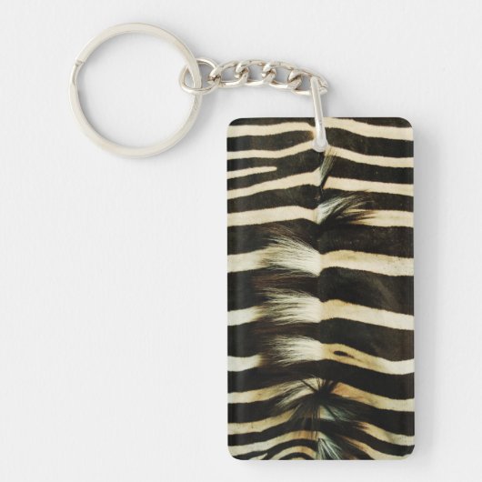 Zebra huid sleutelhanger (Voorkant)