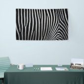 Zebra huid spandoek (Beurs)