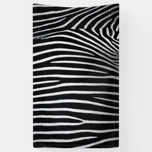 Zebra huid spandoek (Verticaal)