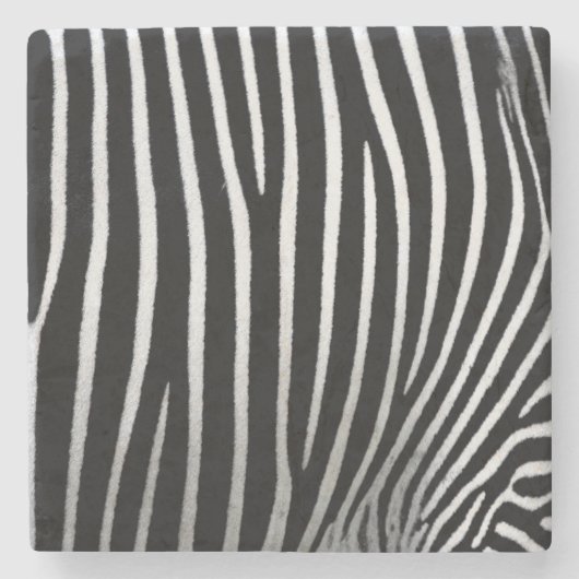 Zebra huid stenen onderzetter (Voorkant)